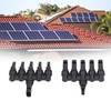 1 Pair Solar Branch Connector Panel Parallel Connection Cable Splitter