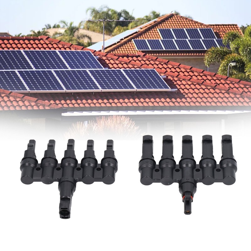 1 Pair Solar Branch Connector Panel Parallel Connection Cable Splitter
