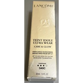 Lancome Teint Idole Ultra Wear Care & Glow  540C 1.0oz/30ml New With Box