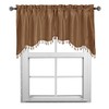 Royal Hotel Bedding Soho Mushroom Swag Valance, Solid Pattern 35x30