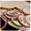 YUBX Thin Foil Gold Washi Tape Set, Masking Tape, Colourful