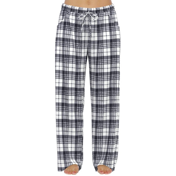 FLYCURVY Plus Size Women Pajama Pants Soft Long Sleep Lounge