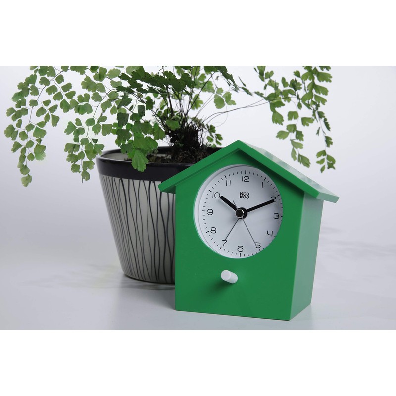KOOKOO EarlyBird Green Alarm Clock with Bird Melody (Original Recording)