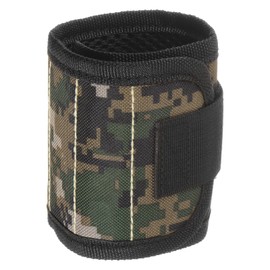 HARFINGTON Magnetic Wristband for Screws 15 Powerful Magnets 5 Rows Nylon Wrist Magnet Wrist Band Magnetic Bracelet Tool Holder for Holding Screws Nails Drilling Bits, Camouflage