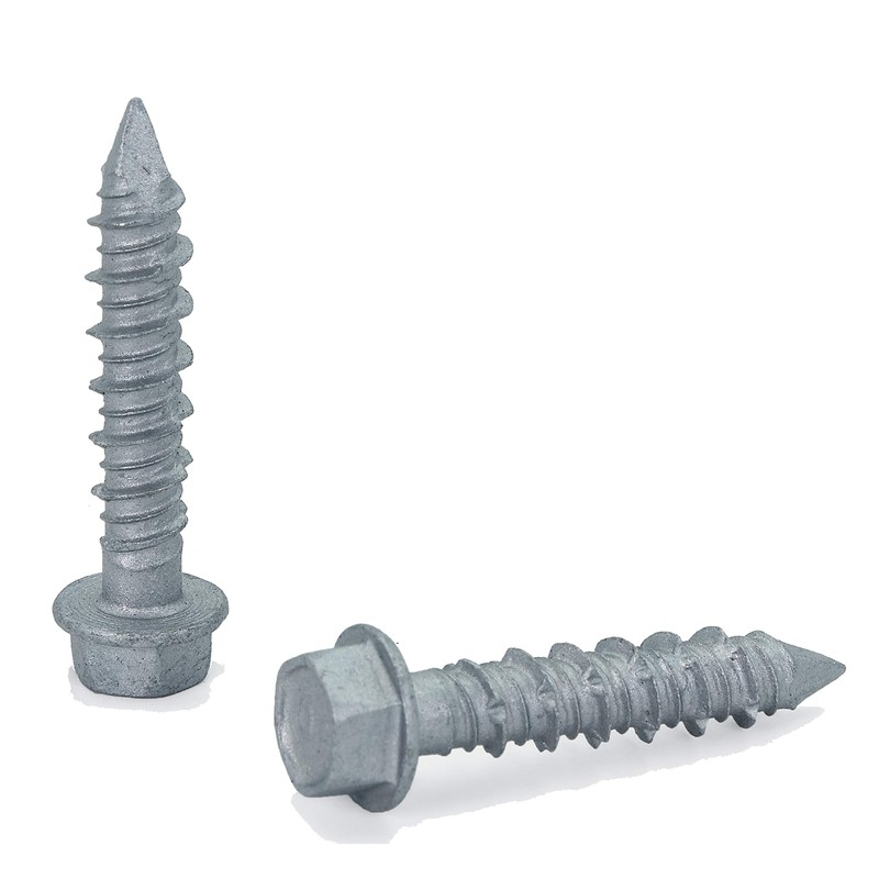 CONFAST 1/4" x 1-1/4" Concrete Screws 410 Stainless Steel Hex