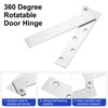 sourcing map 4pcs Door Hinge, 5.9 Inch Pivot Hinges 7-Shaped