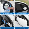 Blind Spot Mirrors, Side Rear View Mirror Rain Visor Guard,