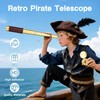 Laupha Pirate Telescope Vintage Monocular 25x30 Telescope Small Portable Kids