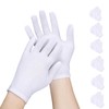 Donfri Cotton Gloves White Neurodermatitis Work Gloves Thin 6 Pairs