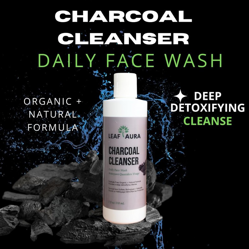 Charcoal Cleanser - Daily Face Wash, Sulphate-Free, Provides Deep Detoxifying