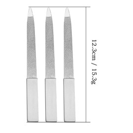 Xgvzs6 PCS Double Side Nail File Stainless Steel Two-Sided Fingernail Multi-Purpose Claw Buffer