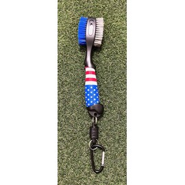 Premium Golf Club Cleaning Brush Magnetic Release/Retractable Spike - USA/Canada