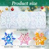 WANDIC Snowflake Molds Christmas Ornament Resin Molds for DIY Christmas