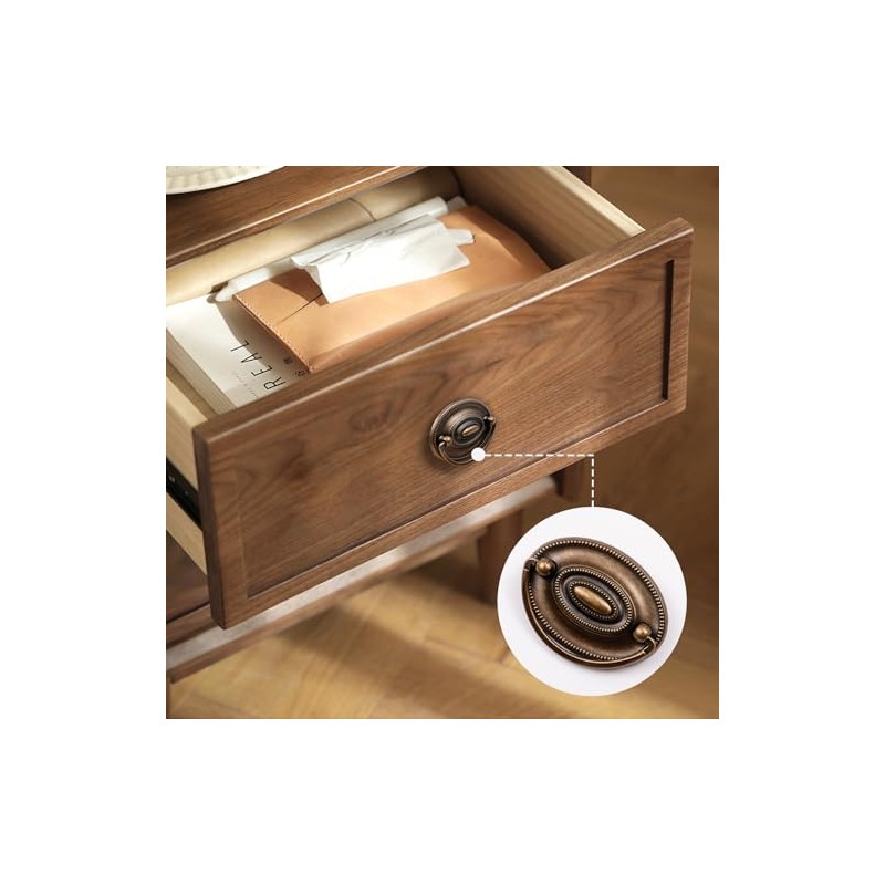 VAN DYKE'S RESTORERS Classic Colonial Revival Vintage Solid Brass Oval