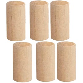 6Pcs Wooden Essential Oil Diffuser Cylindrical Wooden Aromatherapy Diffuser for Home Office Spa Yoga Room, 50x30mm