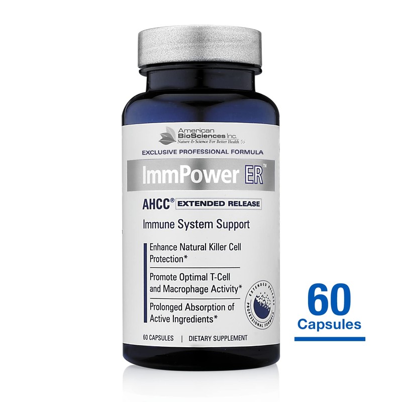 American BioSciences ImmPower ER AHCC (Extended Release) Immune Support Mushroom