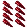 8 Purple Long Spiked Valve Stem Caps Mental Thread Kit/Set