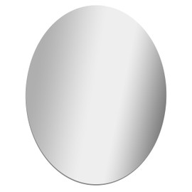 GLOSSY GALLERY Oval Shatterproof Acrylic Safety Mirror - 22in x 28in