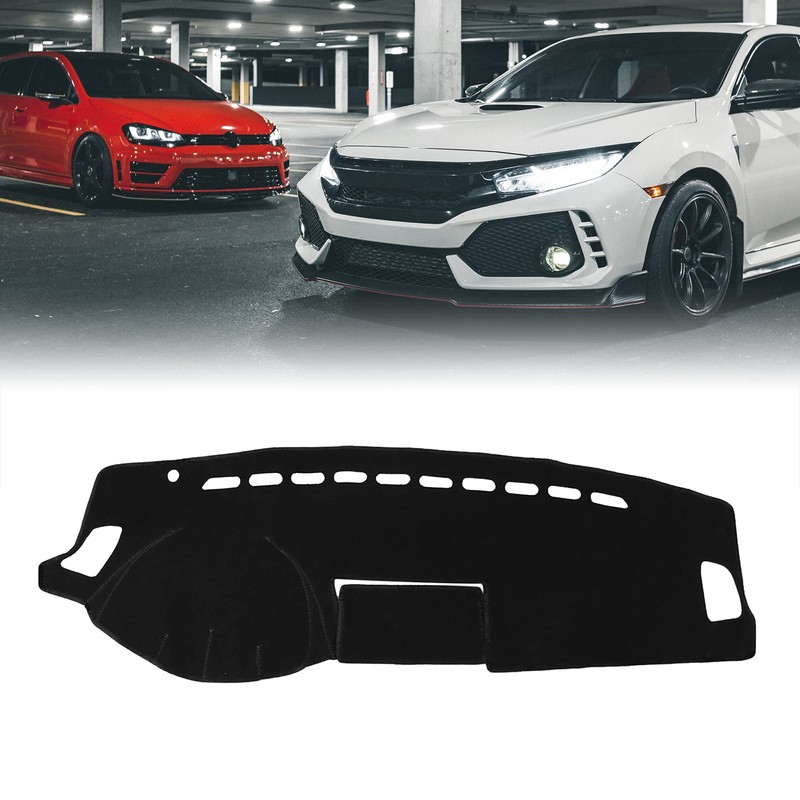 X AUTOHAUX Car Dashboard Cover Nonslip Black Sun Pad for
