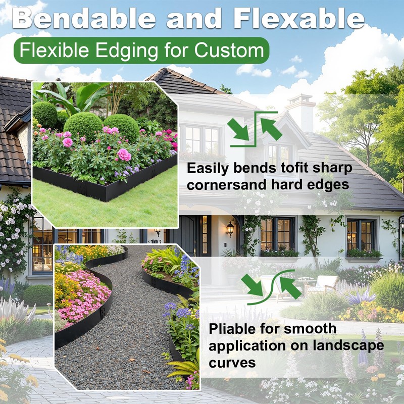 Metal Landscape Edging 6" H X 40" L, 6 Pack