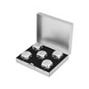 SCSpecial Aluminum Alloy Dice 5 Pieces 16mm Portable Metal Dices