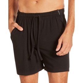 TAHARI Men's The Ultimate Comfort Sleep Pajama Short for Men – Soft Cotton Relaxed Fit Lounge Shorts (Black, Medium)