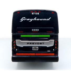 Iconic Replicas Prevost X345 Intercity Bus-Greyhound-Flix Dimensions 5" Long 1/87 Scale