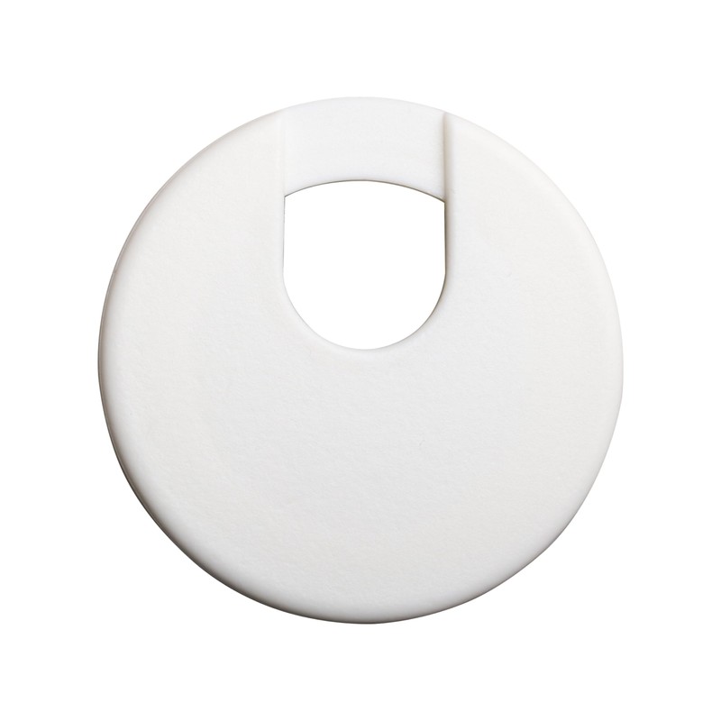 2 Pack Rok Hardware 3" (76mm) White Round Computer Desk
