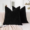 Sungeek Set of 2 Soft Chenille Cushion Covers 40x40cm Square