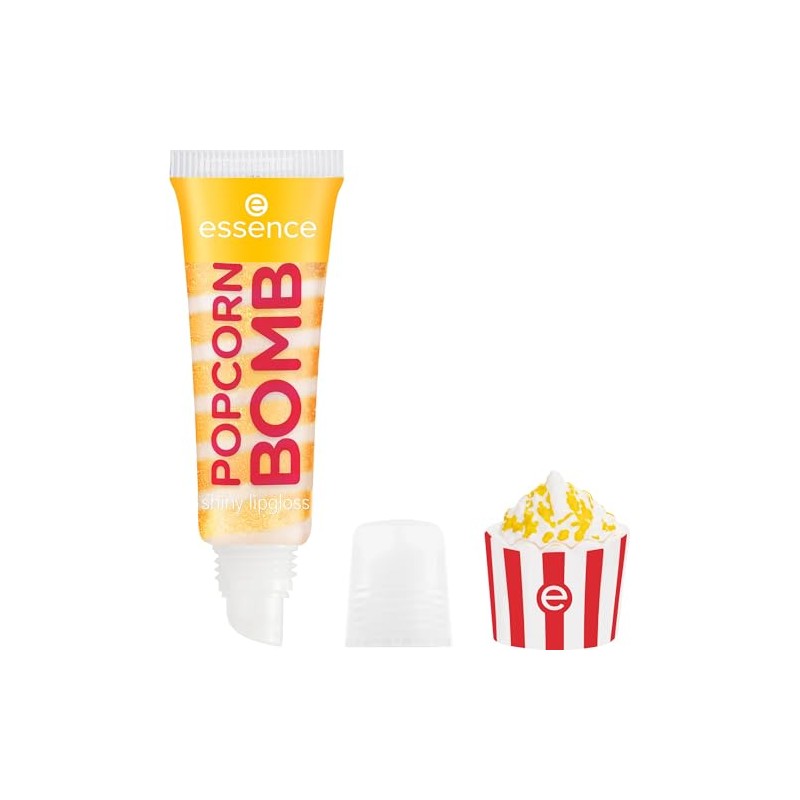essence Popcorn Bomb Shiny Lip Gloss No. 01, Yellow, Shimmering,