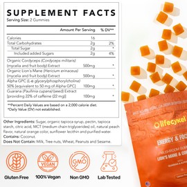 Life Cykel Lifecykel AM - Focus & Energy Gummies