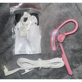 plantronics m60 2.5 mm headset new x3 vocera pink with bling