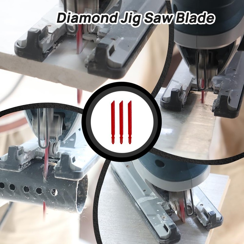 FOCSTOL Diamond Jig Saw Blade - 3pcs 4 Inch(100mm) Cutting