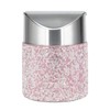 KEYPOWER Bling Rhinestone Mini Trash Can Tiny Waste Can with