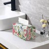 Oamsistay Wildflower Rectangle Tissue Box Cover Modern PU Leather Rectangular