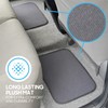 Premium 4PC Set of Carpet Car Floor Mats with Vinyl