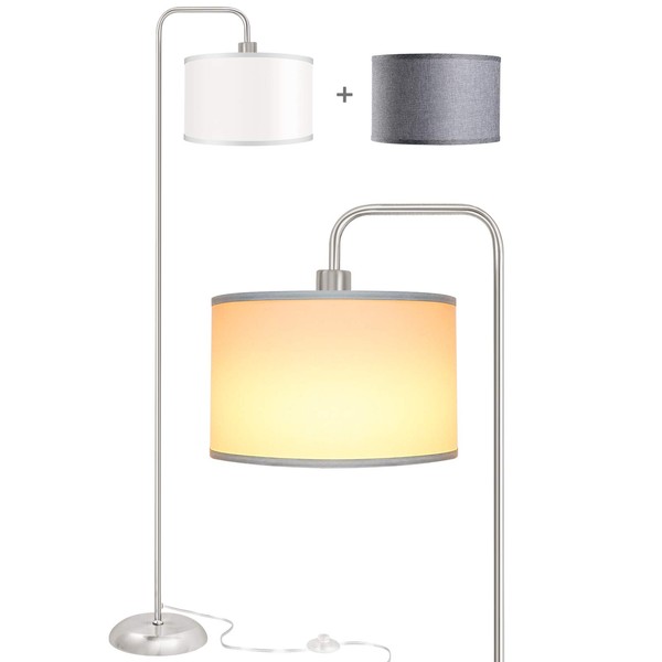 LED Floor Lamp for Living Room, PARTPHONER Modern Standing Lamp