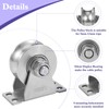 U Type Wheel Pulley Stainless Steel Pulley Block,Wall-Mounted Ceiling Lifting