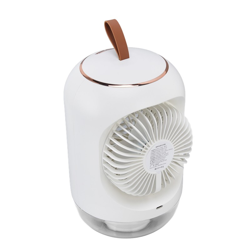 Mini Air Conditioner Humidifier Aromather 3 Gears 5 Blades USB