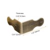 Tiazza 8Pcs Pure Brass Box Corner Protector Corner Braces Hardware