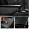 MUXEE Armrest cover，for Kia stinger 2017-2024, Microfiber Leather，Scratch Leather Middle