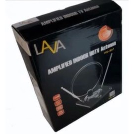 Lava HD-801 Over the Air Amplified Indoor HDTV Antenna For VHF/UHF/FM, 30db Gain