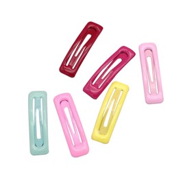 PACKOVE 30Pcs Snap Hair Clips for Women Durable No Metal Barrettes Hair Pins for Accessories