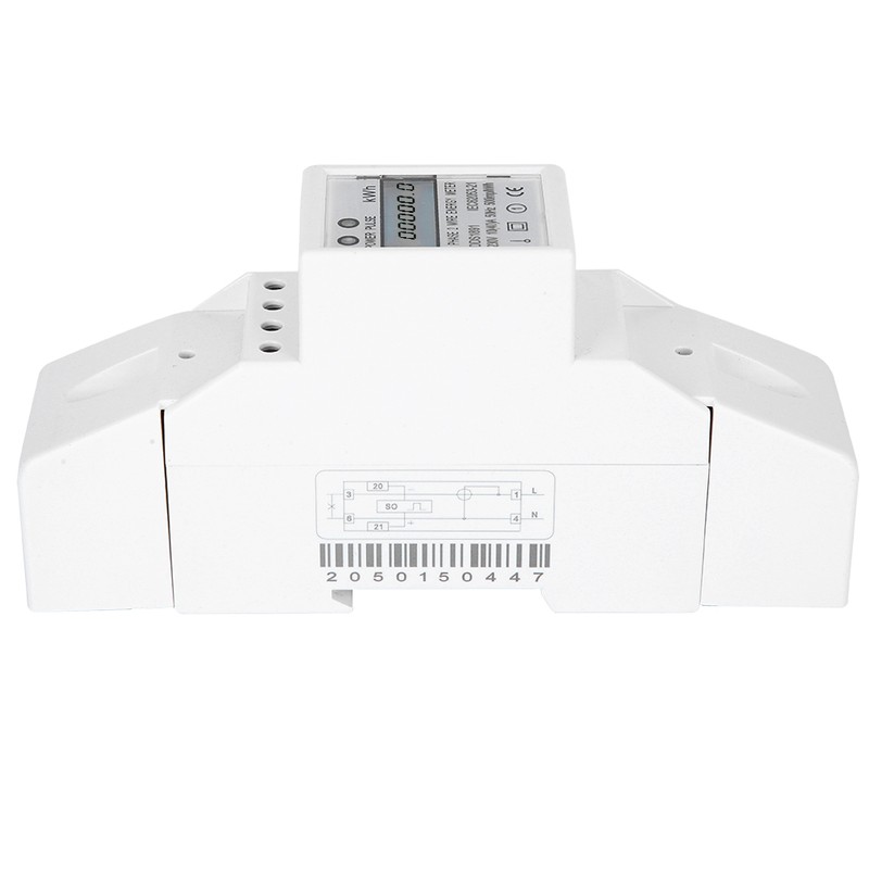DDS1891 Single Phase Din Rail Energy Meter 2P Backlight Electric