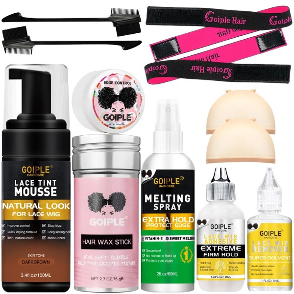 Goiple Lace Tint Melting Mousse for Wigs, Toupees, and Hairpieces