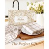 Miss Adola 2pcs 150GSM Flour Sack Kitchen Towels, Botanical Floral