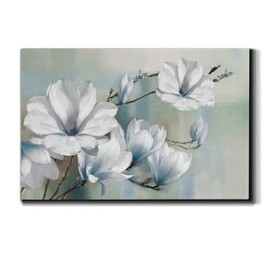 Wexford Home Landscape Canvas Wall Art Abstract Floral Forest Modern Pictures Artwork Decoration for Living Room Kitchen Bathroom Office, Ready to Hang, Spring Magnolias, 24x36