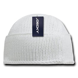 DECKY mens Beanies???????beaniesbeanies skull caps, White, One Size US