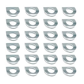 Motorcycle 24Pcs Footpeg Support Bar Spring Washer for Harley Models w/Male Mount-Style Rider/Passenger footpegs, Dyna Touring Softail Sportster. Replace OEM#50912-72. (Chrome#24)