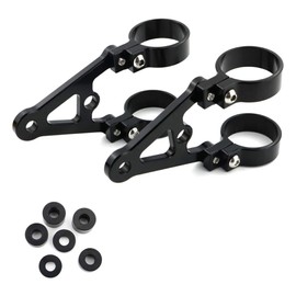 Mantt 35mm CNC Mount Headlight Brackets Head Lamp Holder for Front Fork Tubes, for 7" or 5.75" Round Headlight (35mm)
